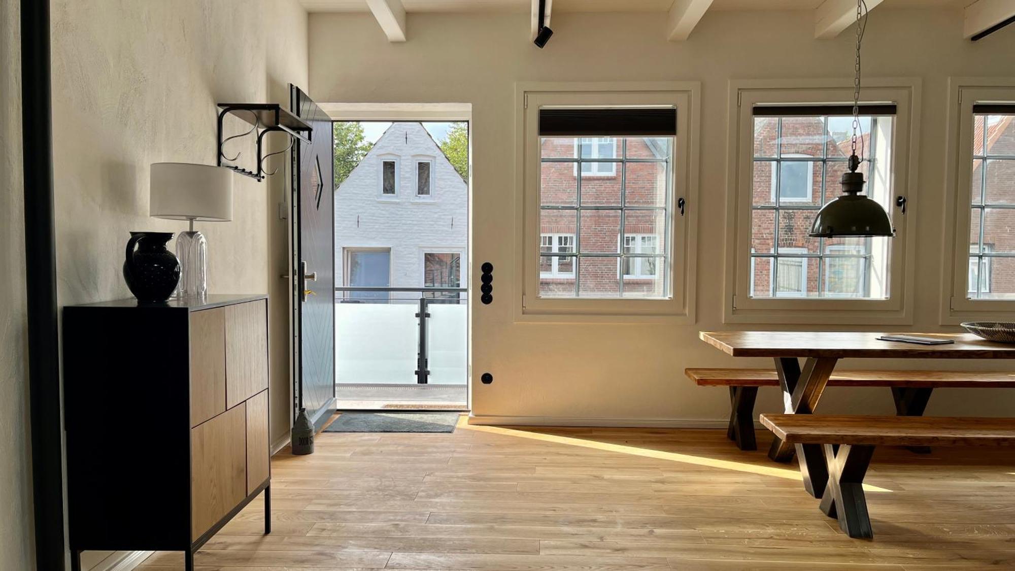 Loftwohnung 2 Simmerdeis An Der Gracht Friedrichstadt Exteriör bild