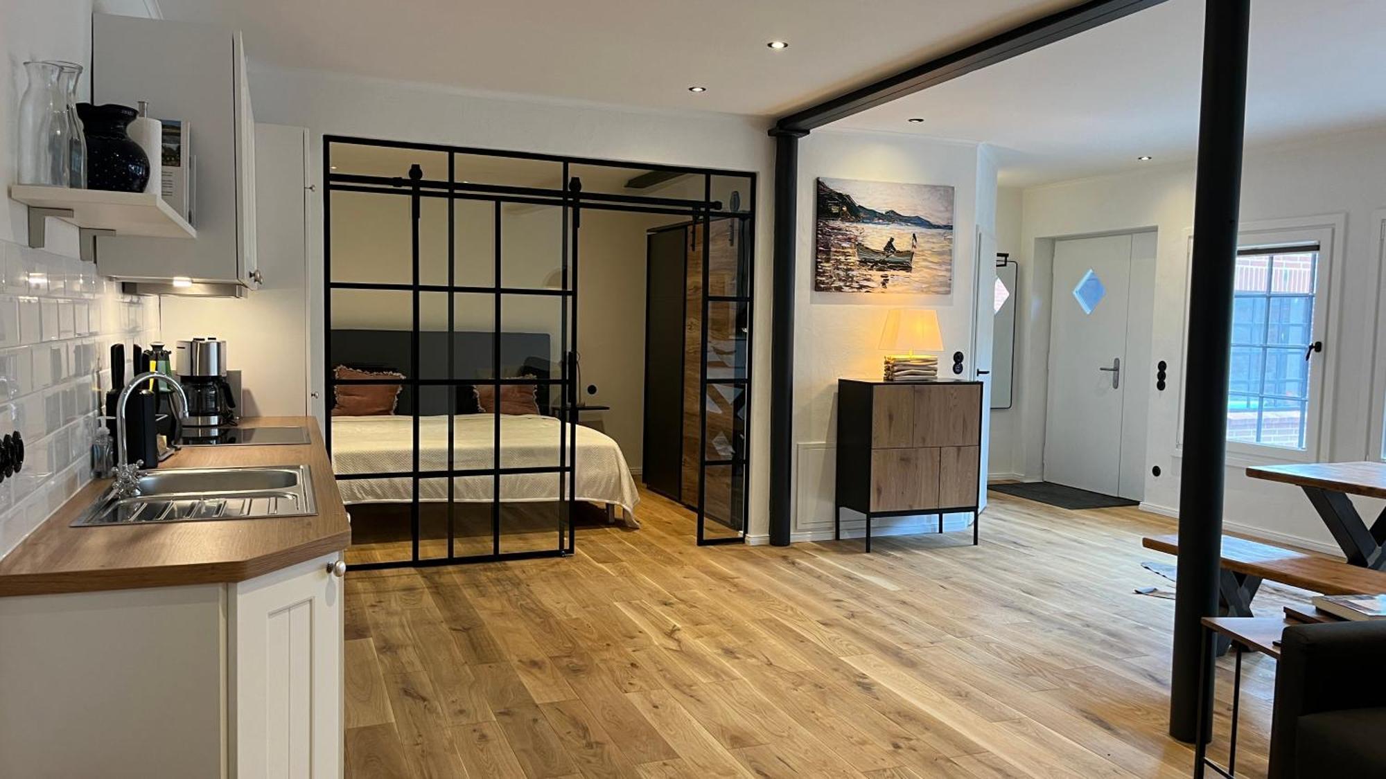 Loftwohnung 2 Simmerdeis An Der Gracht Friedrichstadt Exteriör bild