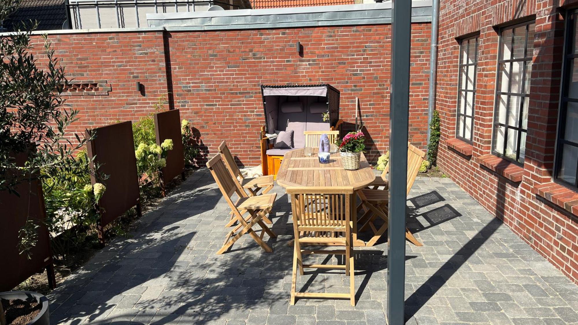 Loftwohnung 2 Simmerdeis An Der Gracht Friedrichstadt Exteriör bild
